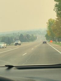 Fort Collins, CO through the haze of nearby forest fires
