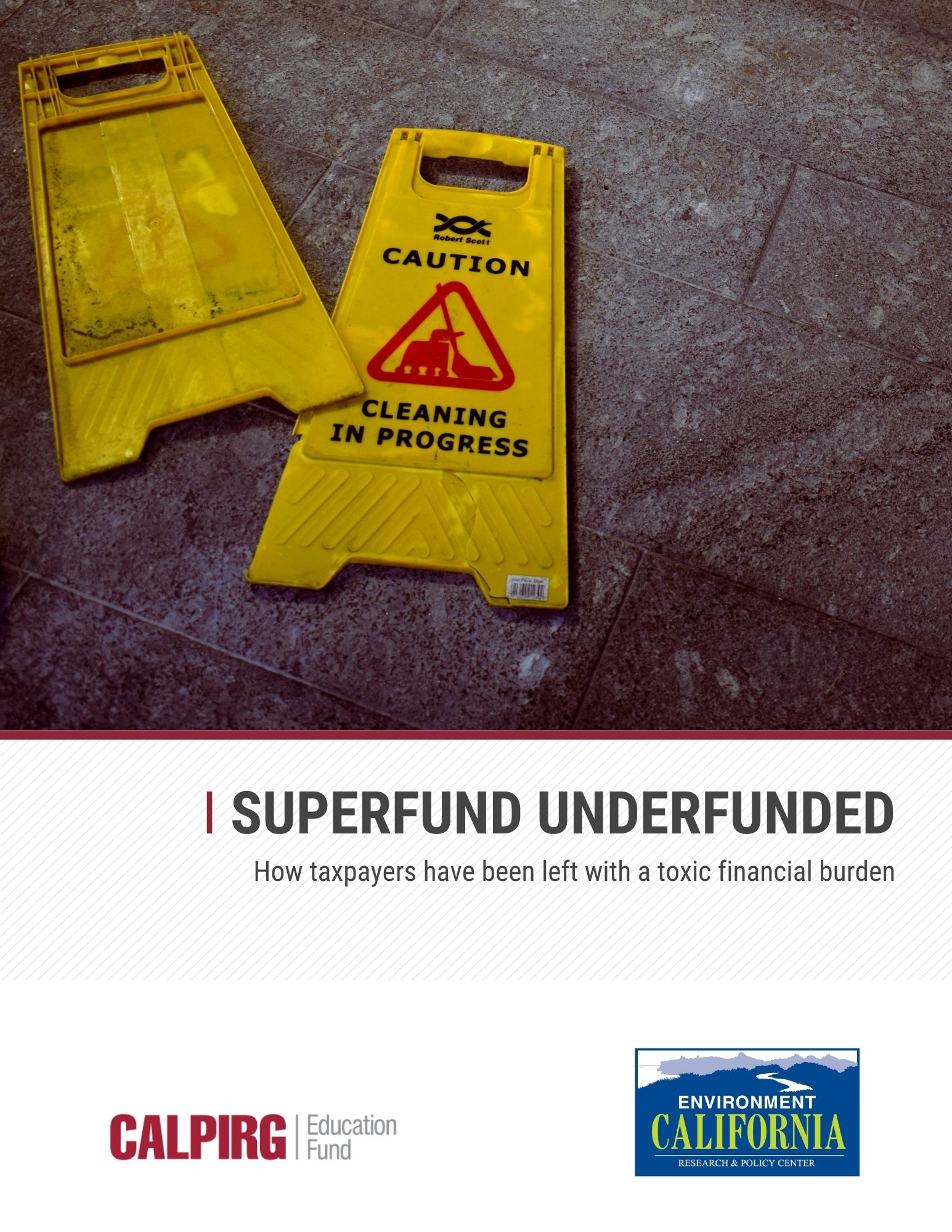 Superfund Underfunded report cover