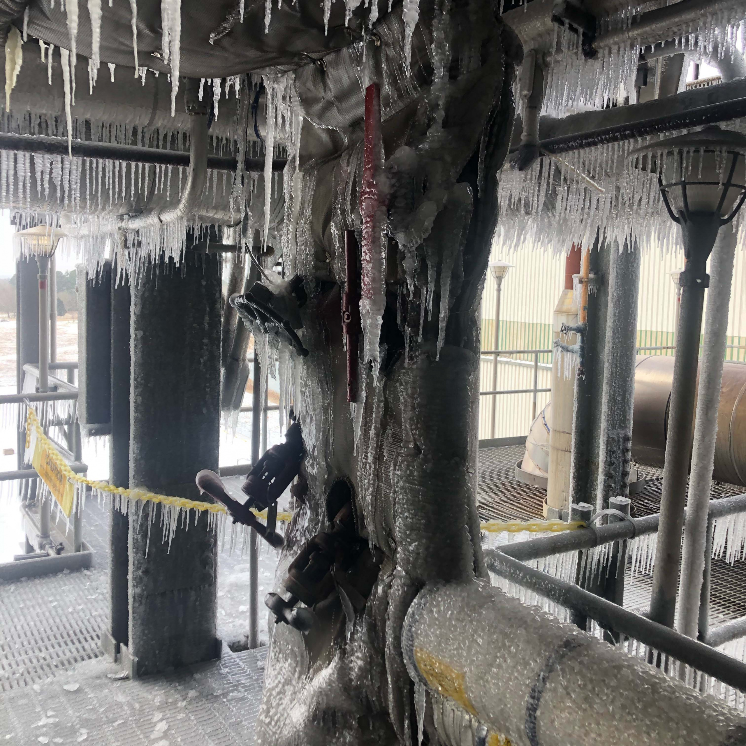 Gas power plants across the state froze, taking 26,000MW, of what was billed as reliable base load power, offline. Photo credit: Entergy