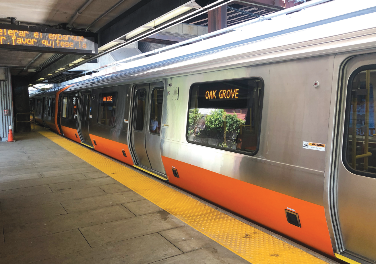 MBTA orange line train