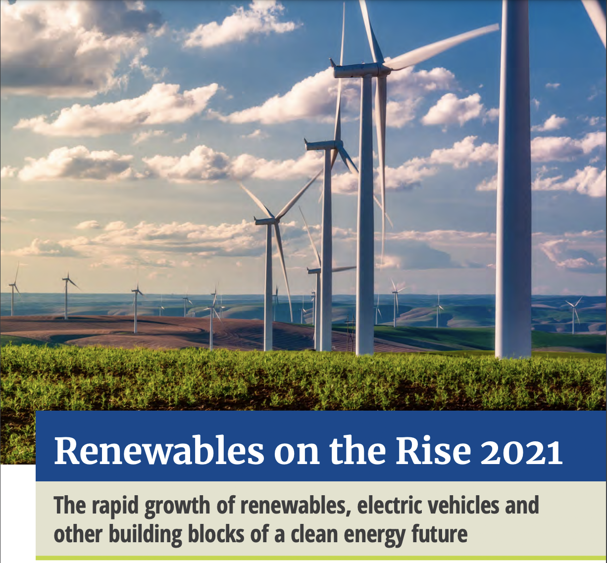 Renewables on the Rise 2021 Report Cover