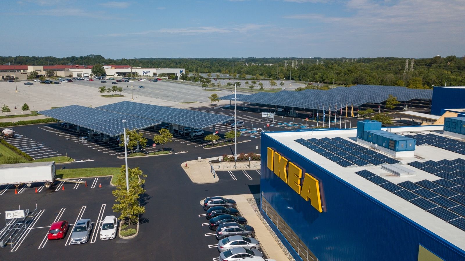 Baltimore IKEA with solar panels