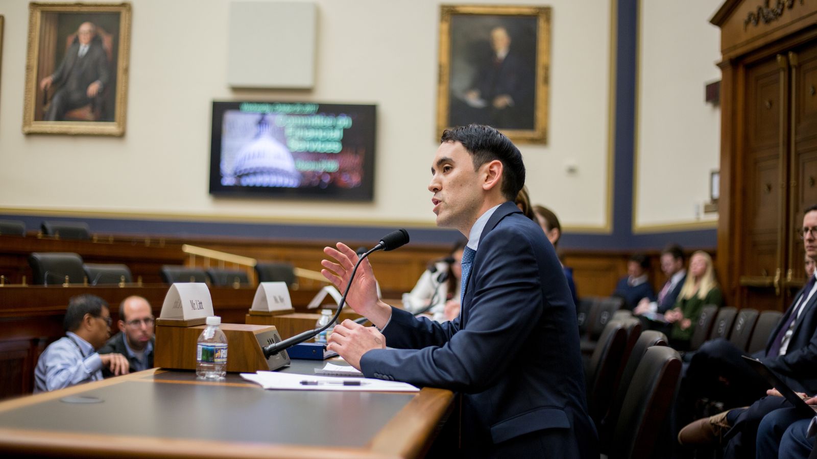 Mike Litt testifying about the Equifax data breach for the House Financial Services Committee, Oct. 2017