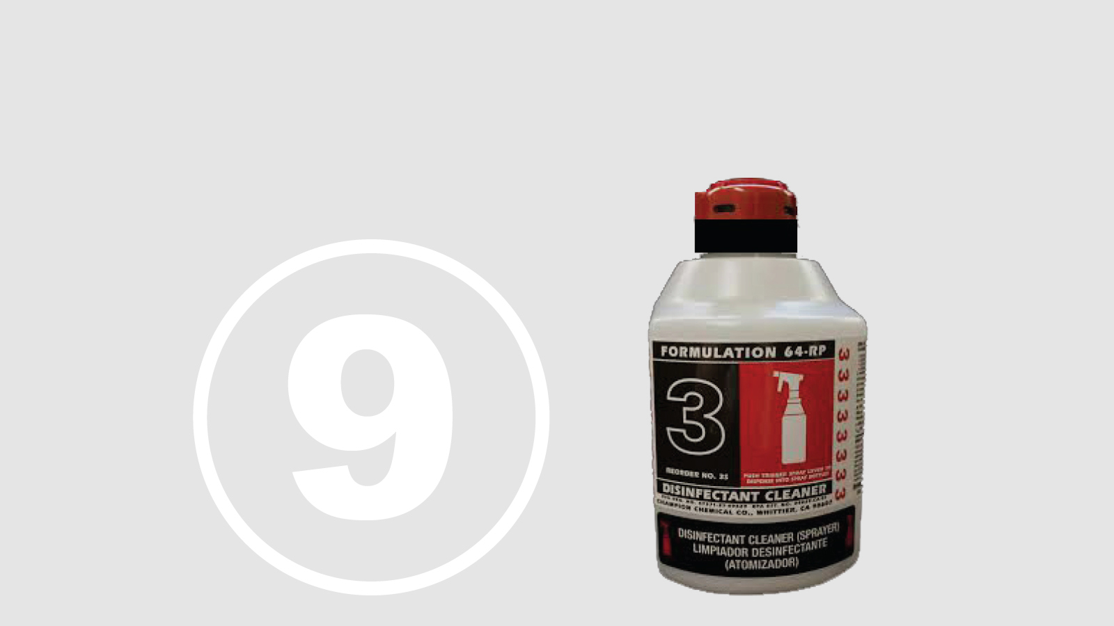 <h5>Top Ten Most Hazardous Products</h5><h4>Formulation 64-RP</h4><p>An industrial cleaner/disinfectant used by custodians, firefighters and others.<br />We found <span class=