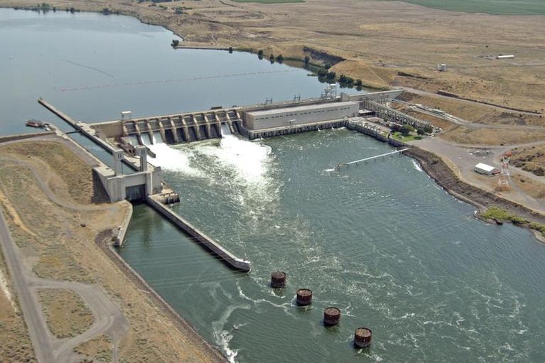 Ice Harbor Dam on the Snake River.