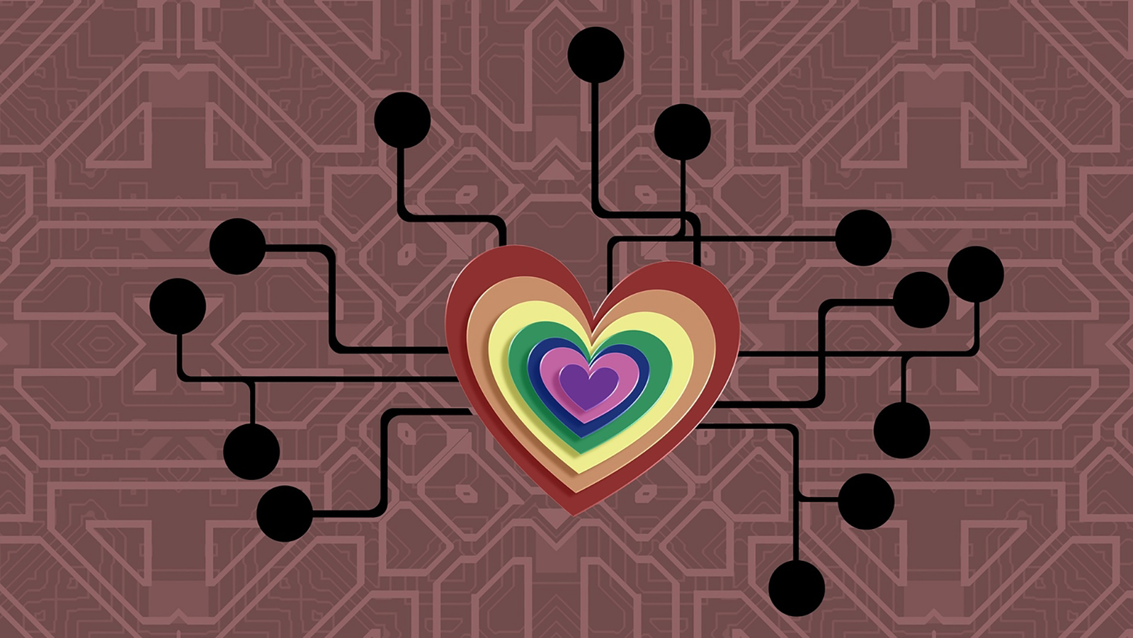 digital heart illustration