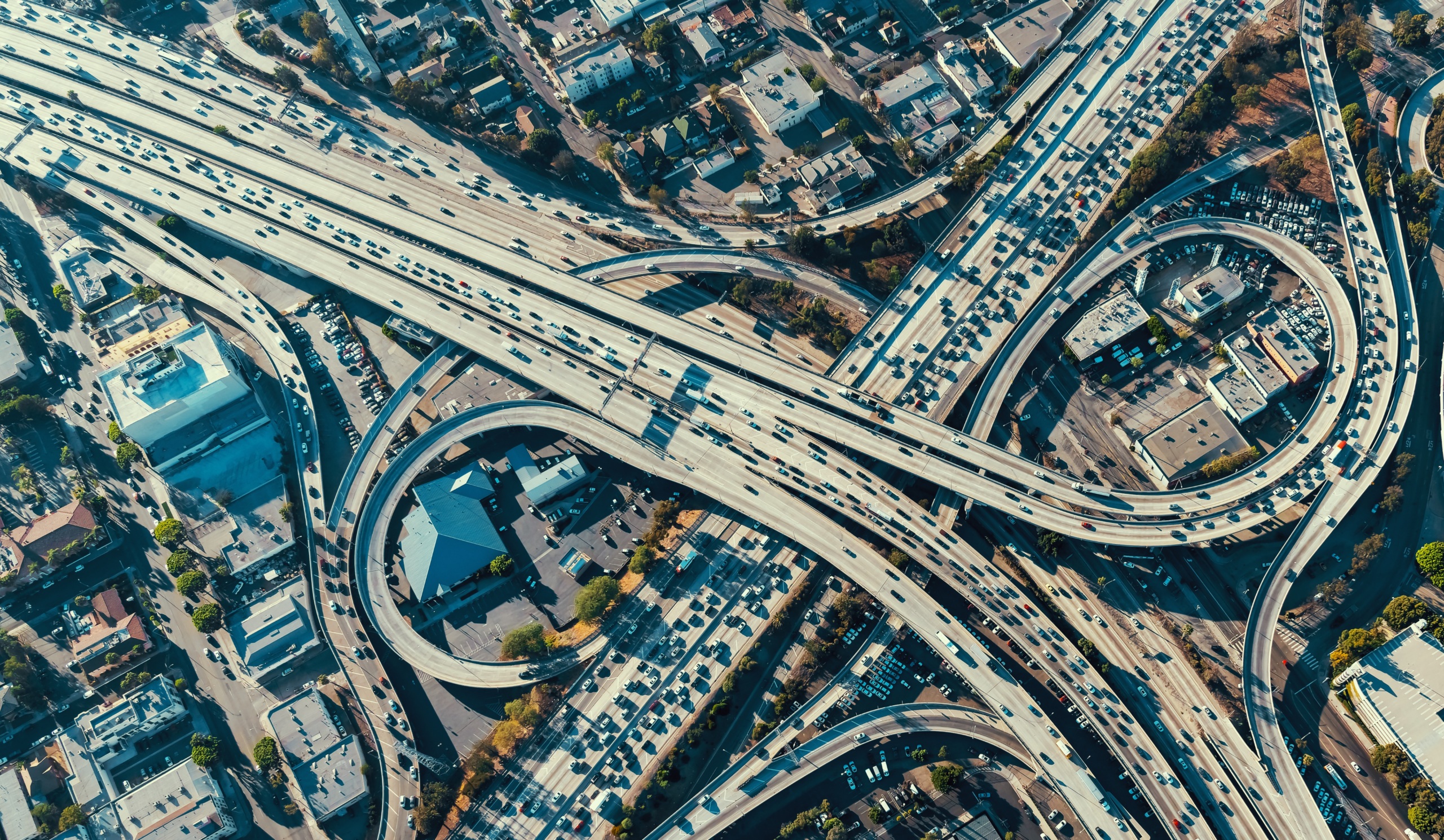 freeway interchange in Los Angeles