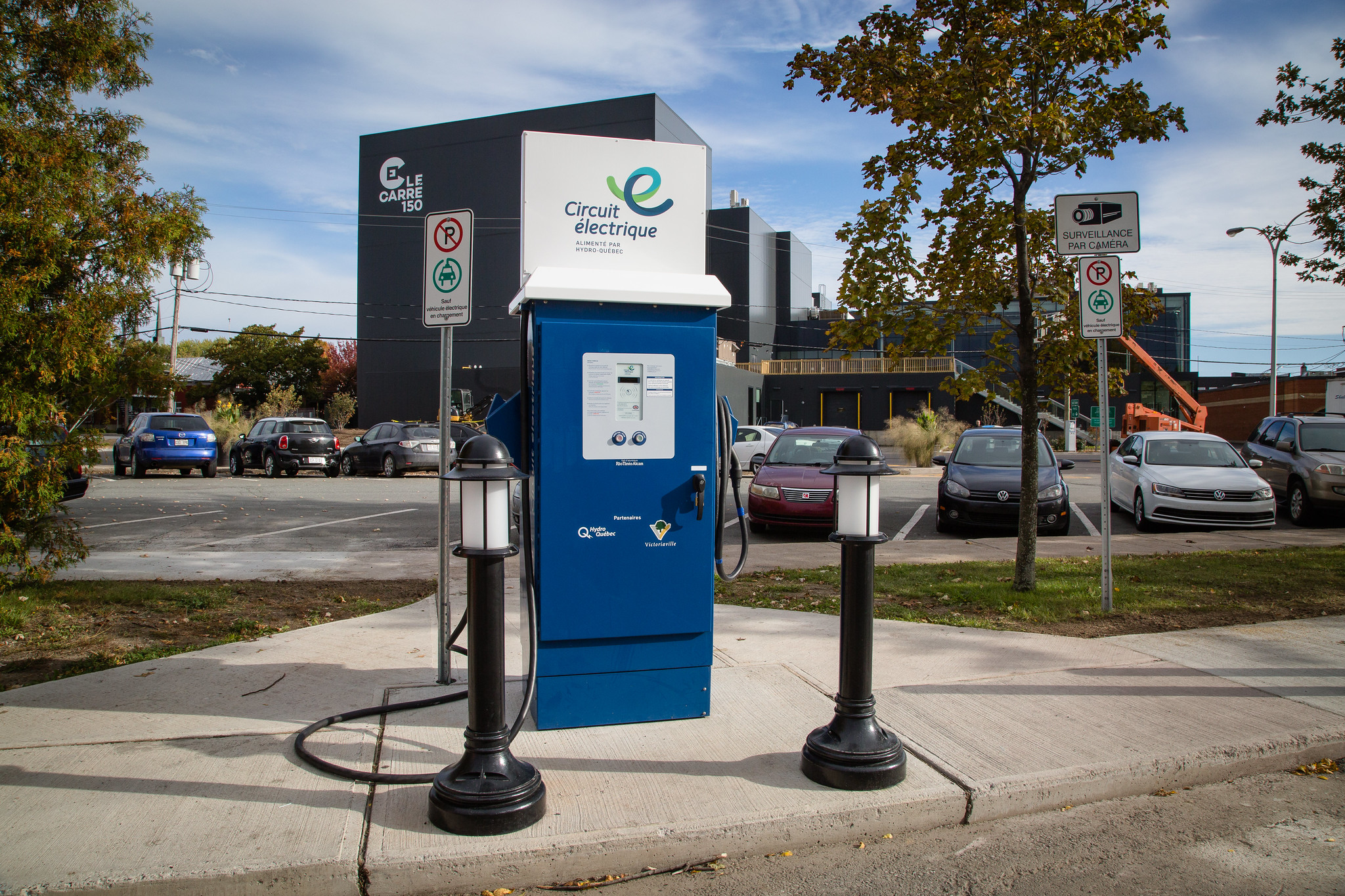 Electric vehicle charger in Quebec, Canada
