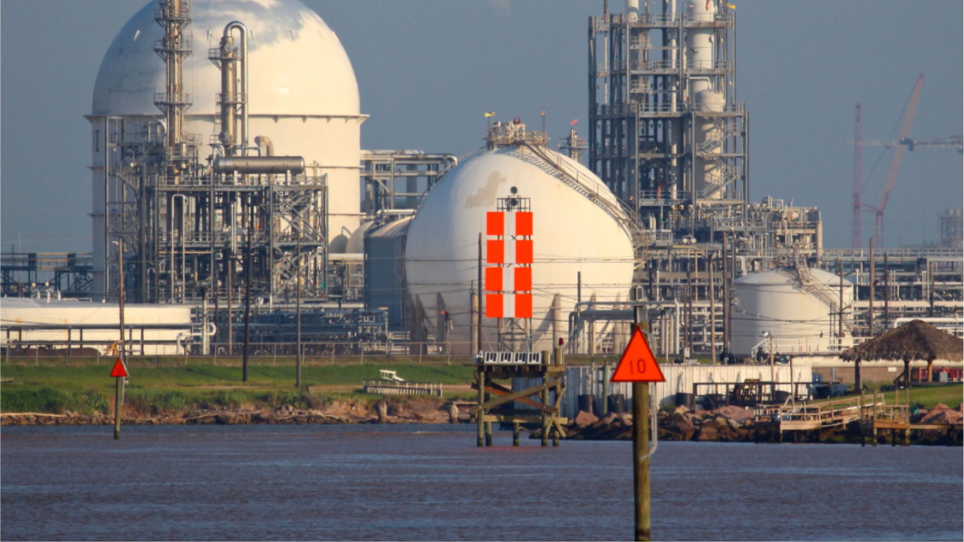 This Dow Chemical facility in Freeport, TX released toxic substances to a local waterway in 2020.